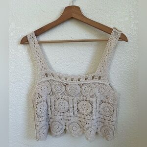 Crocheted tank and short set